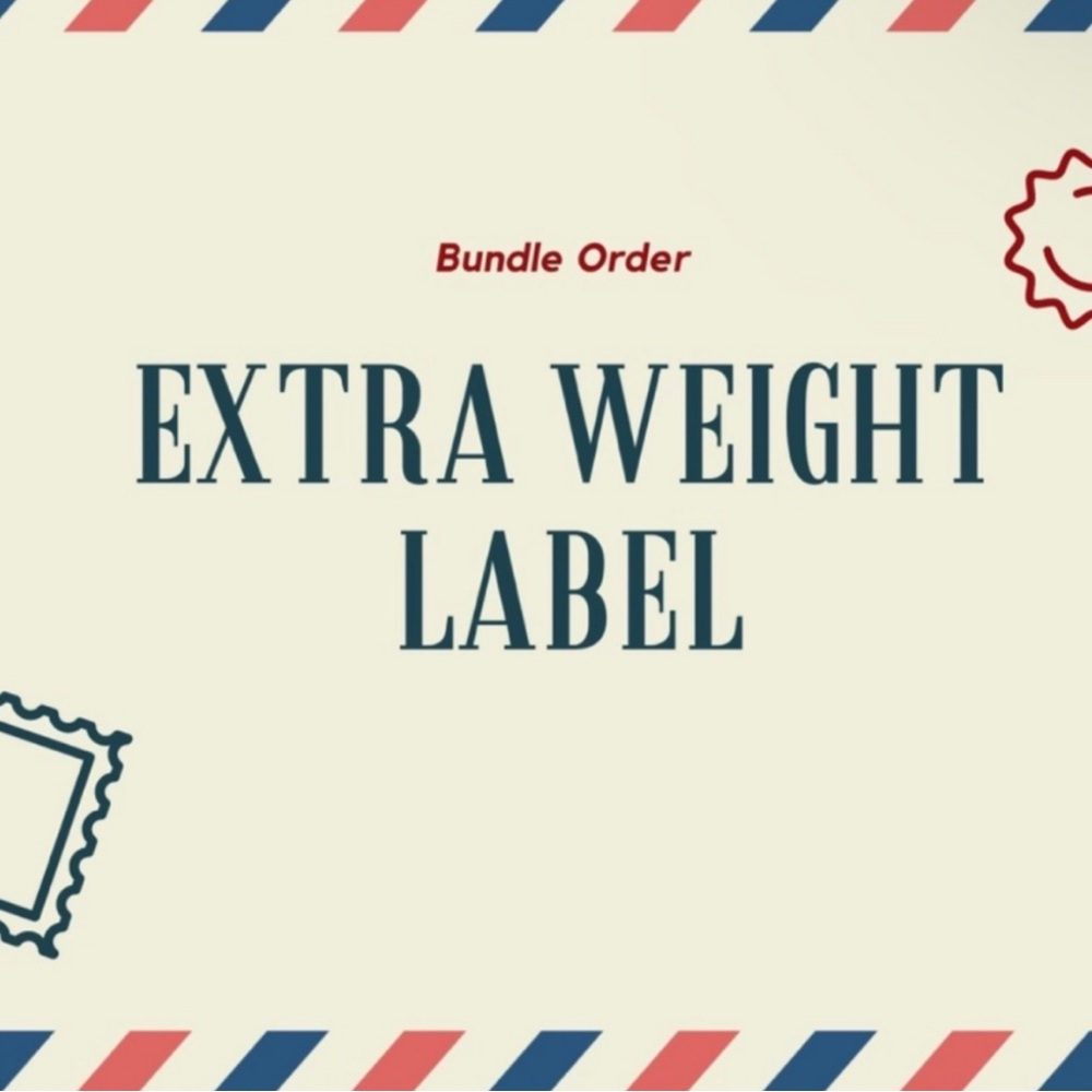 Extra shipping label 3.00